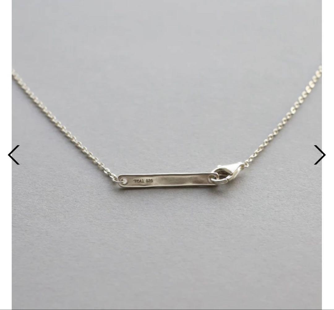 TEN. フラットケーブルチェーンネックレス SV 38cm