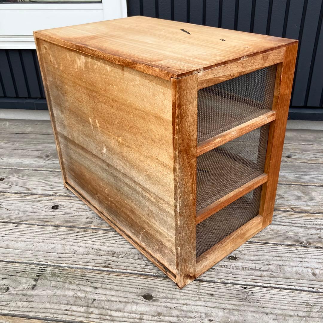 昭和レトロ アンティーク 蝿帳食器棚 キッチン収納 収納棚 網戸棚 網棚 飾り棚