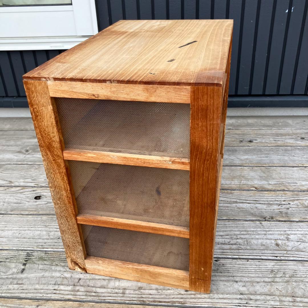 昭和レトロ アンティーク 蝿帳食器棚 キッチン収納 収納棚 網戸棚 網棚 飾り棚