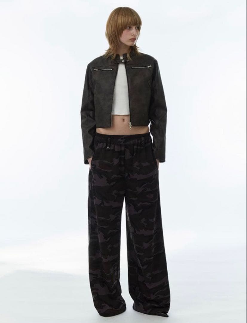 MILLO WOMEN PARTIMENTO MUSINSA 迷彩 スウェット