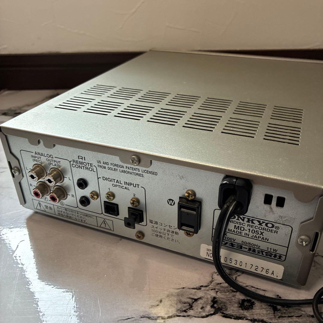 【音出し確認済】ONKYO MD-105X MDレコーダー