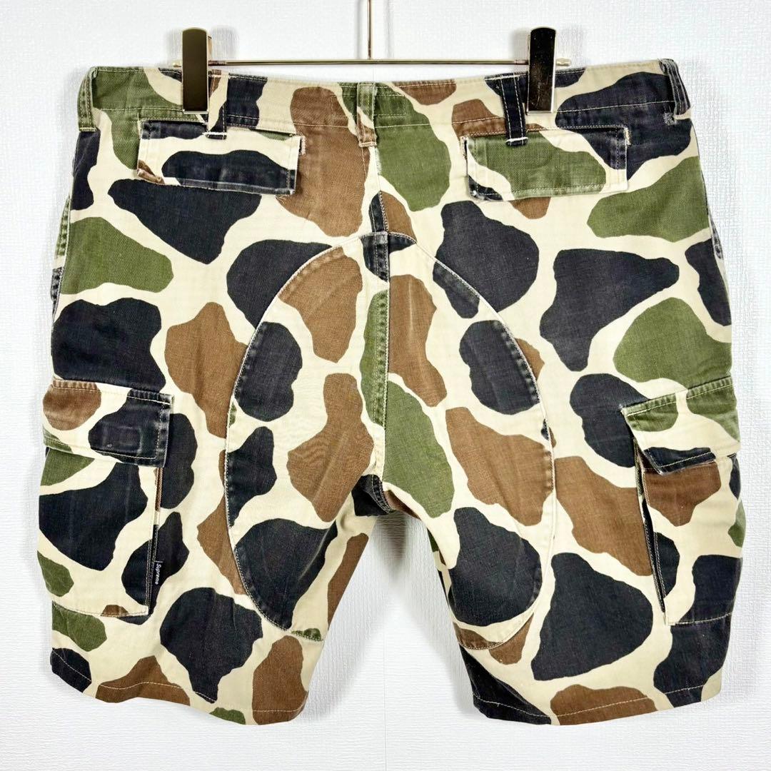 初期 Supreme カモ柄カーゴーショーツ \"ダックカモ\" ３４サイズ