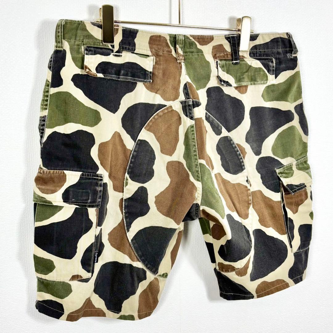 初期 Supreme カモ柄カーゴーショーツ \"ダックカモ\" ３４サイズ