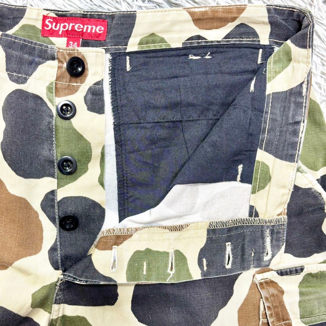 初期 Supreme カモ柄カーゴーショーツ \"ダックカモ\" ３４サイズ