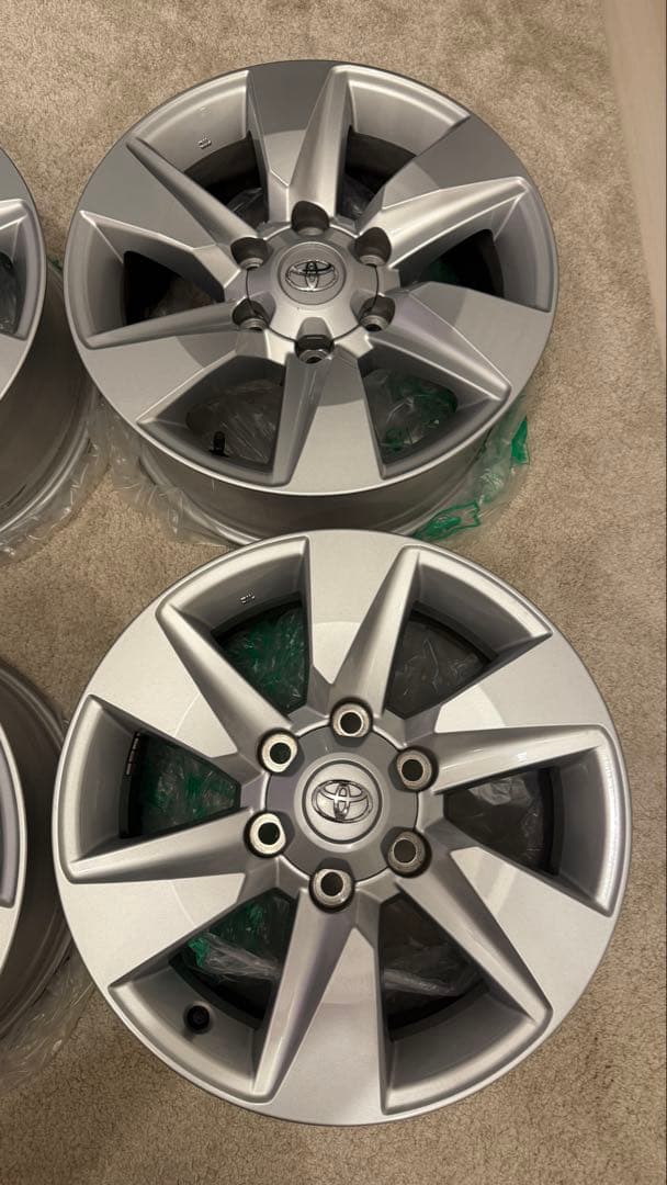 美品◆トヨタ ランドクルーザープラド150後期 純正ホイール17インチ4本セット