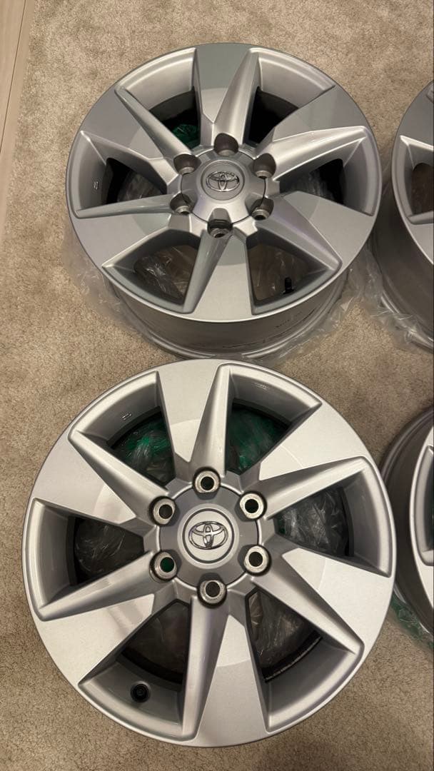 美品◆トヨタ ランドクルーザープラド150後期 純正ホイール17インチ4本セット