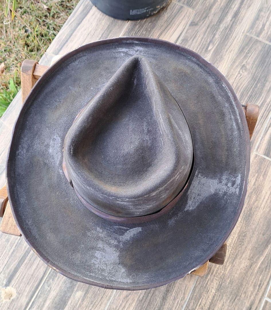 the fat hatter ファットハッター ロングブリム フェドラハット 黒