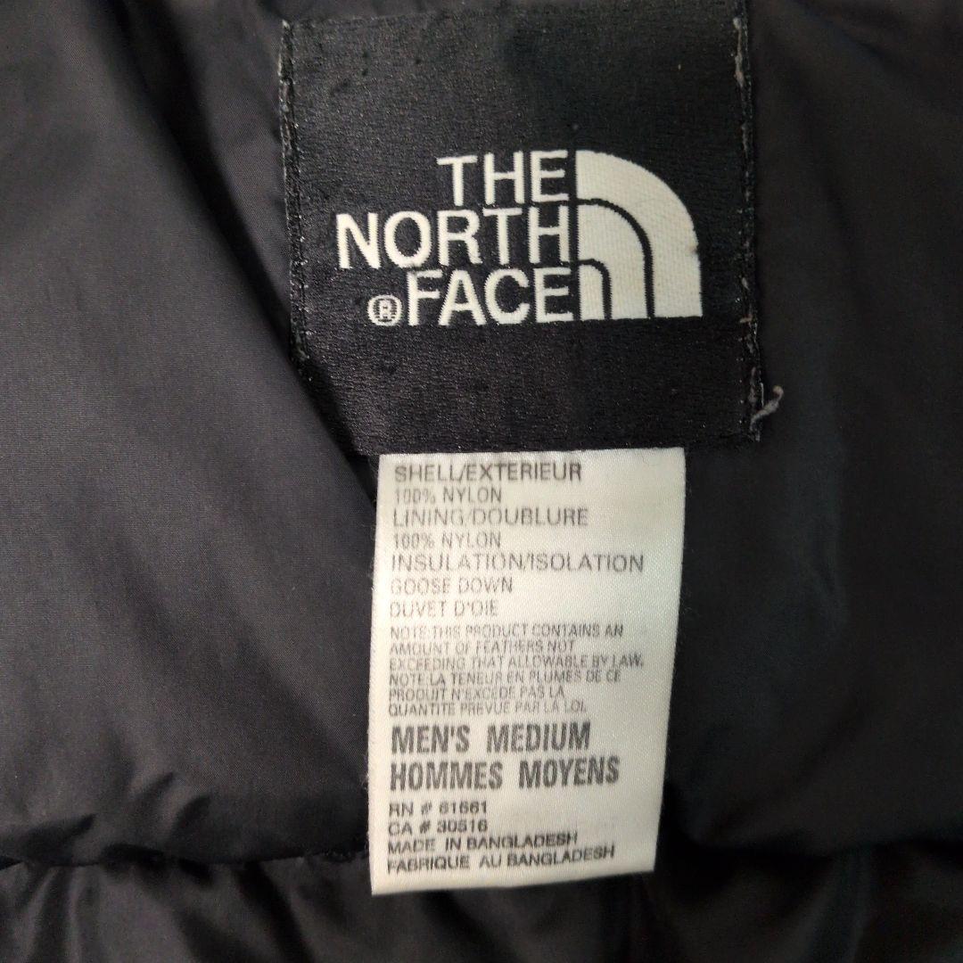 希少✨ノースフェイス ヌプシ ダウンジャケット センターロゴ 青 M