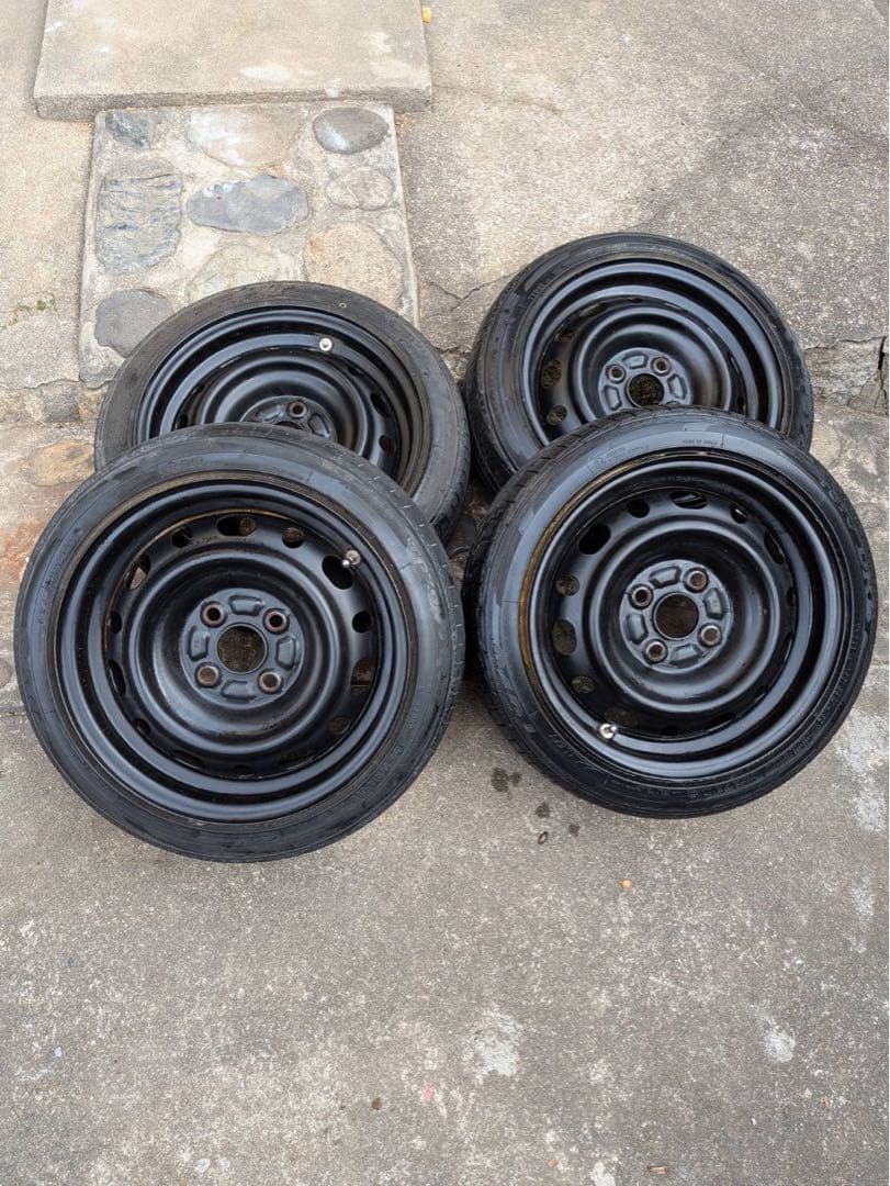 14インチ スチールホイール　鉄ちん　6j pcd100/4穴