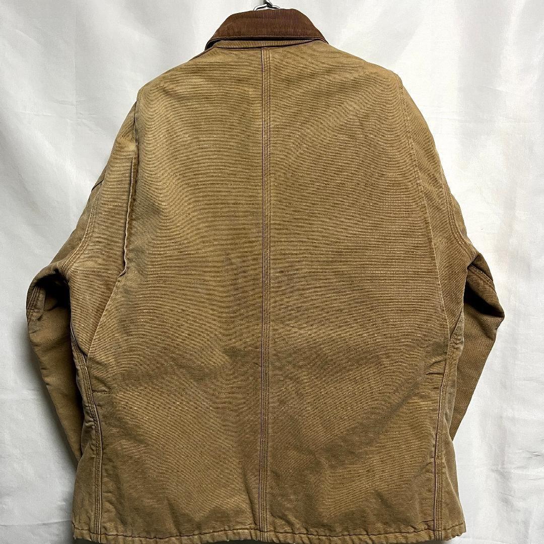 USA製 80'sカーハート ブランケット ダックジャケット カバーオール 金釦