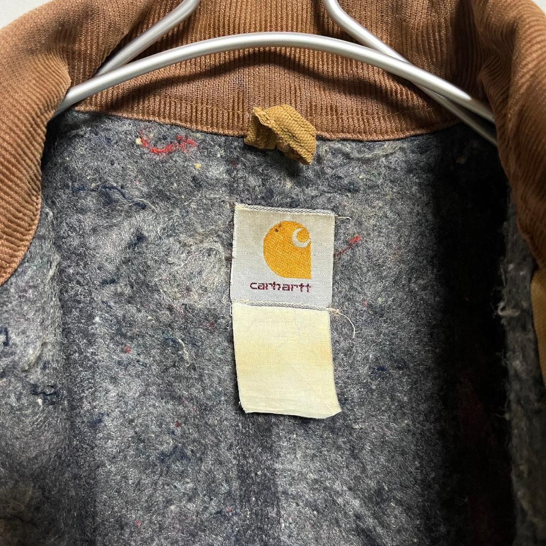 USA製 80'sカーハート ブランケット ダックジャケット カバーオール 金釦