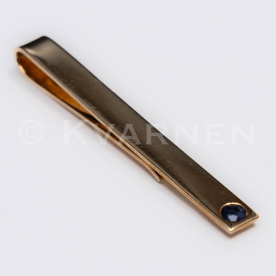 Tiffany & Co. タイクリップ 14KYG サファイア ネクタイピン