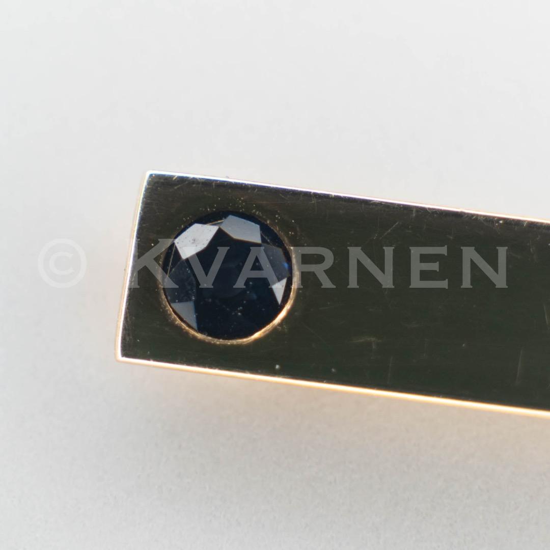 Tiffany & Co. タイクリップ 14KYG サファイア ネクタイピン