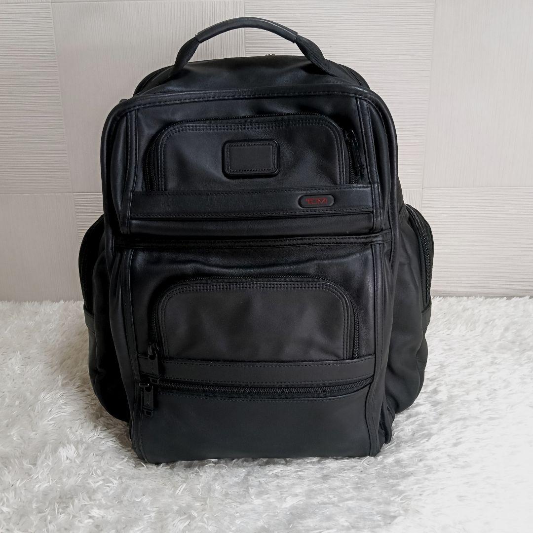 美品✨入手困難　TUMI オールレザー バックパック ブラック　キャリーオン可能