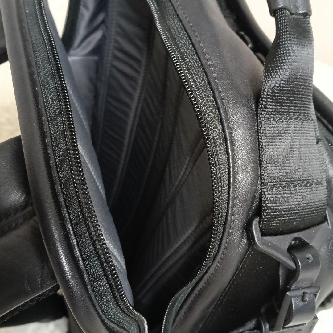 美品✨入手困難　TUMI オールレザー バックパック ブラック　キャリーオン可能