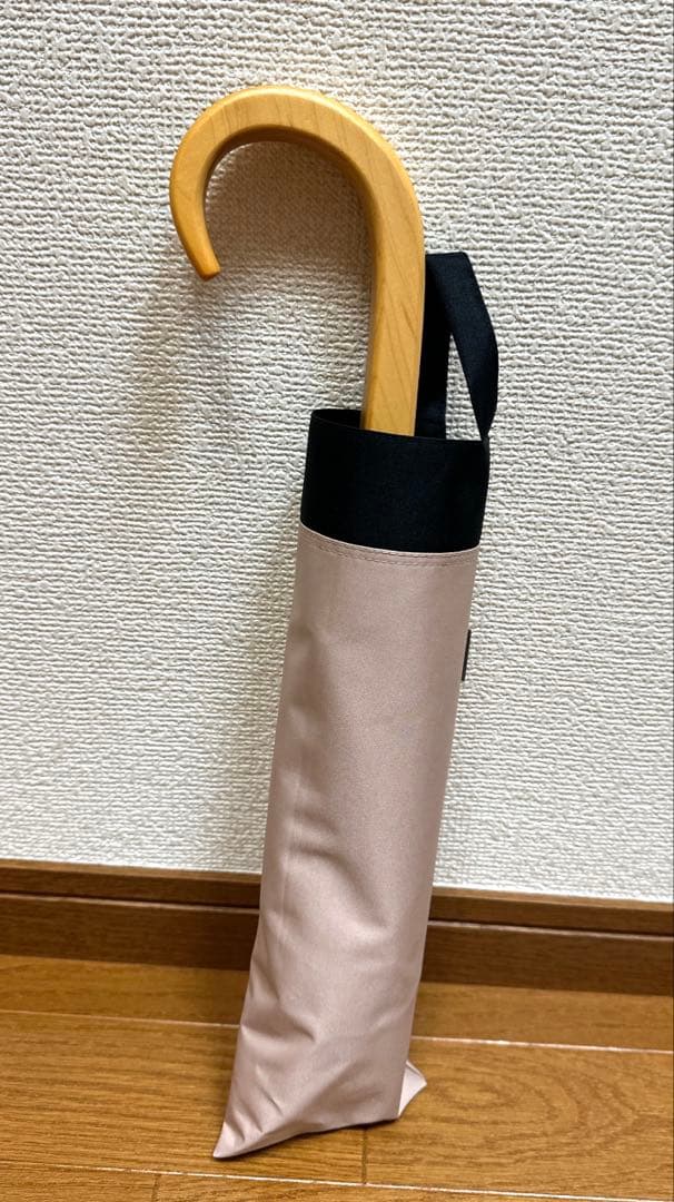 サンバリア100 日傘 ピンク 2段折 折りたたみ日傘