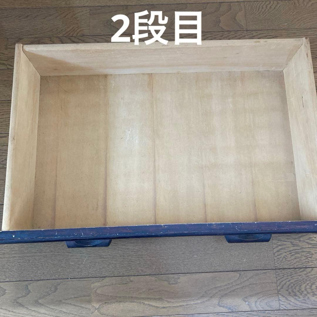 【18日までお買い得価格】天然木ラタン・タンス5段と飾り棚・希少な形