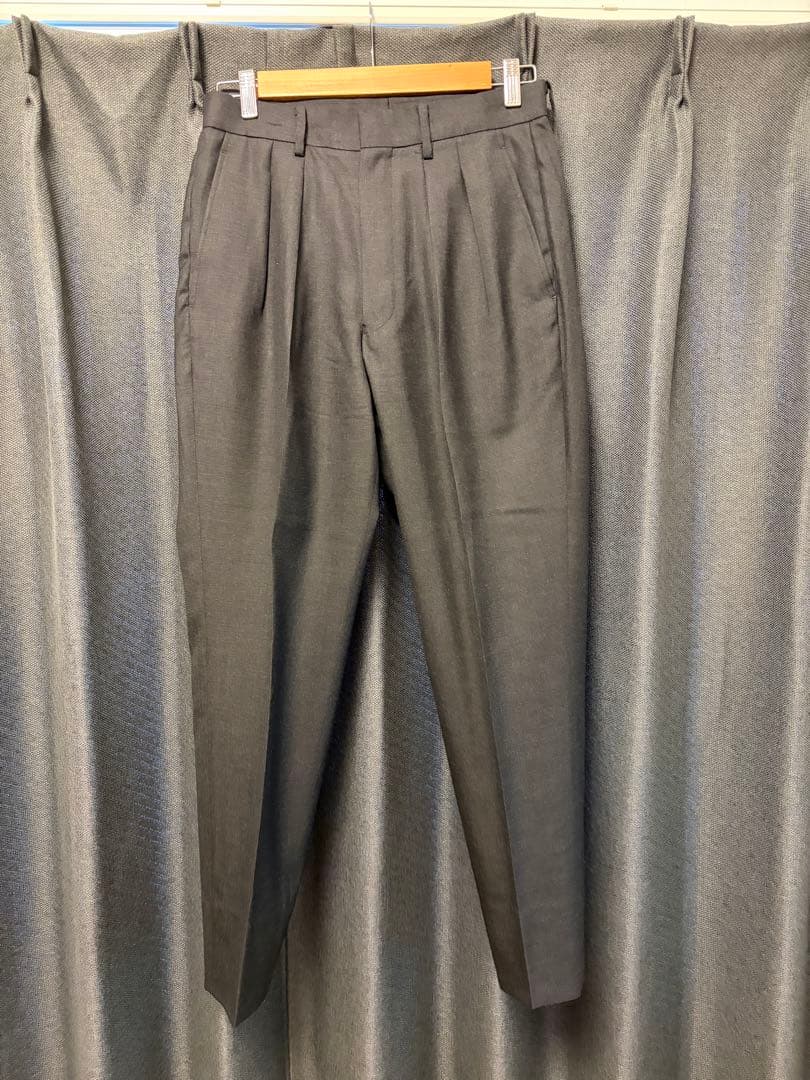 MBハイエンド尾州ウールスラックス　チャコールグレー　S