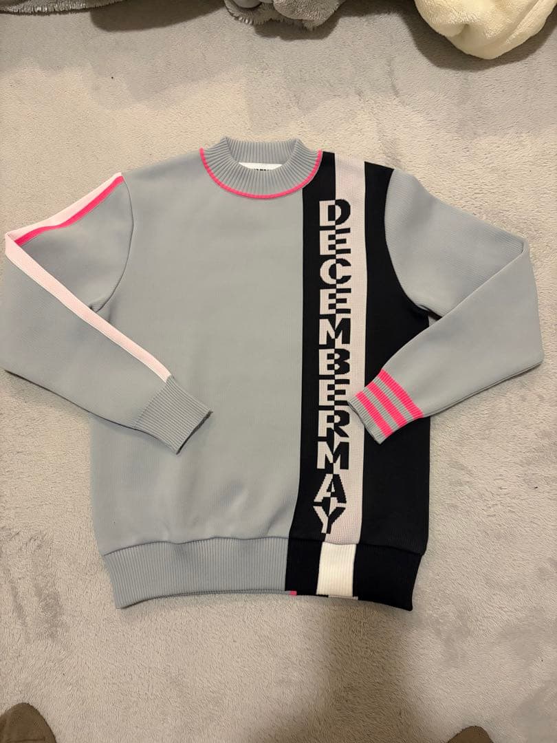 DECEMBER MAY ニットセーター グレー