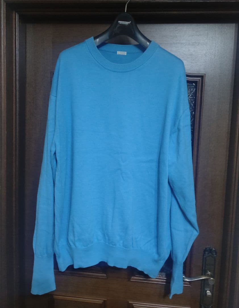 アプレッセ ニット Cotton knit L/S ターコイズ a.presse