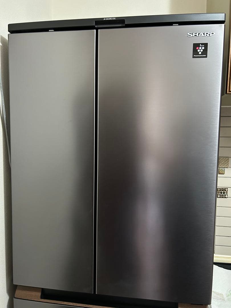 【良好】保証付SHARP 457L 冷蔵庫 2021年製 SJ-MF46J-H