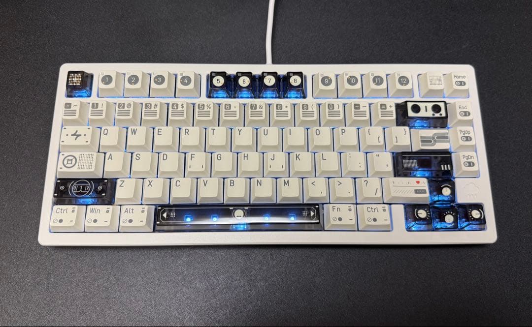 WOBKEY Rainy75 RT Pro ミルクホワイト