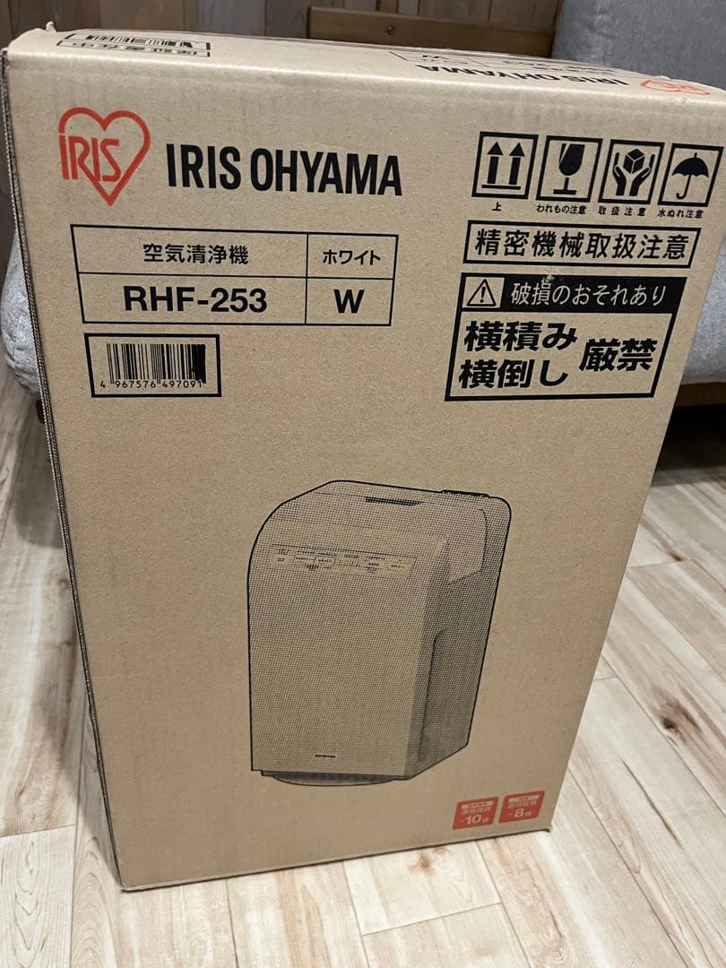 アイリスオーヤマ空気清浄機　IRIS RHF-253-W ホワイト