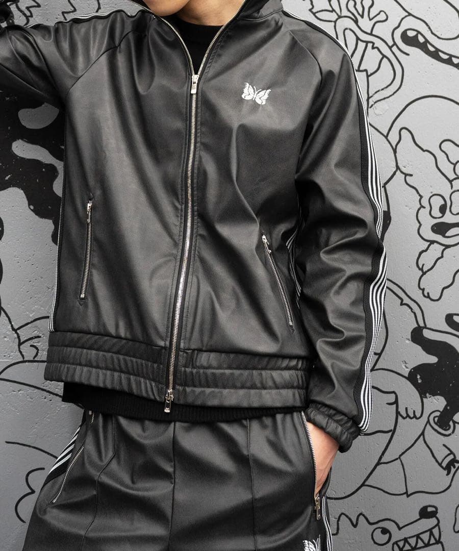 needles LHP別注　25aw トラックジャケット　レザー　S