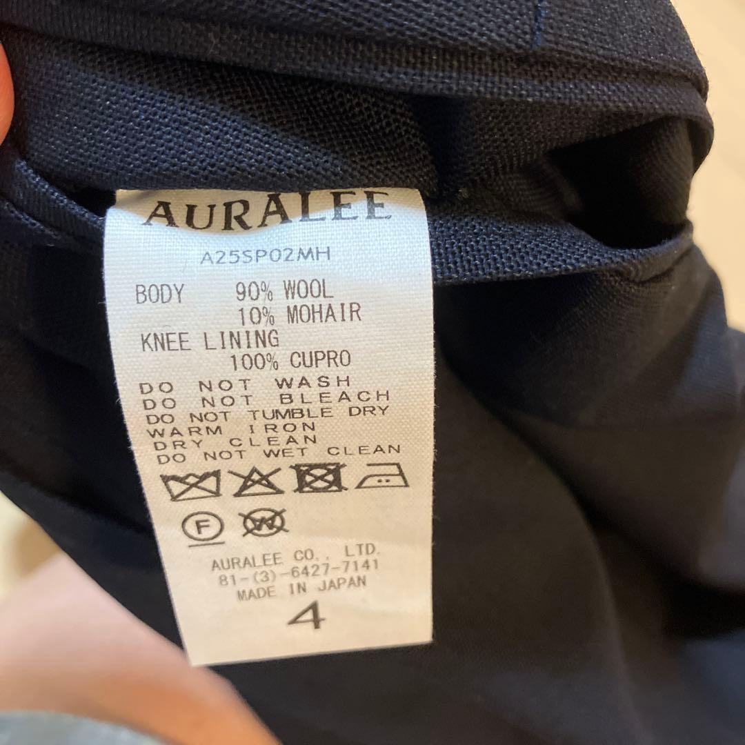 AURALEE ウール モヘア ツータック スラックス 4サイズ 2025
