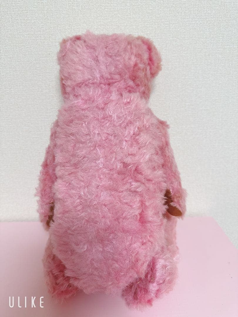 1950年代　ドイツ製　ビンテージテディベア アンティークテディベア　ピンク