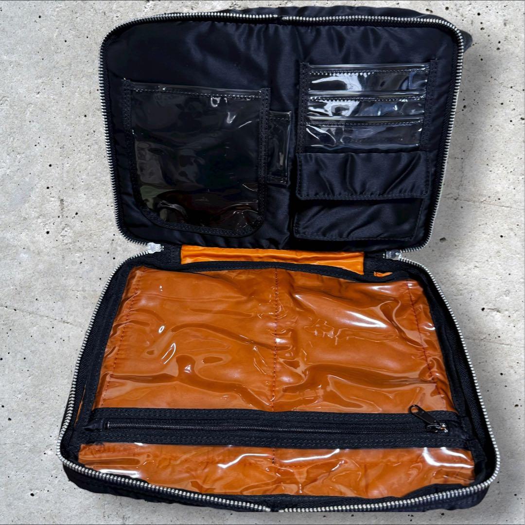 美品 ポーター PORTER タンカー 2室式 ショルダーバッグ（M） ブラック