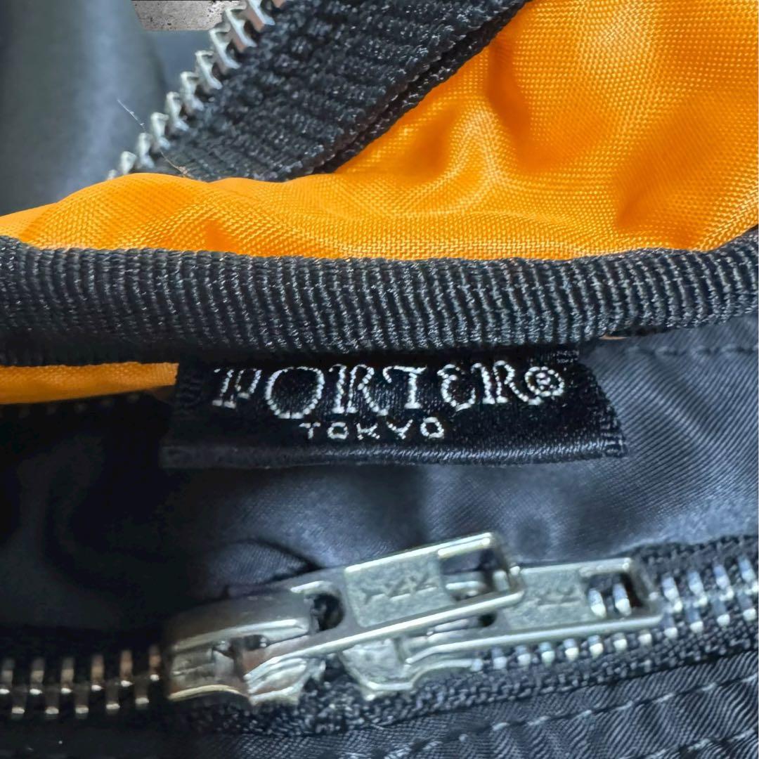 美品 ポーター PORTER タンカー 2室式 ショルダーバッグ（M） ブラック