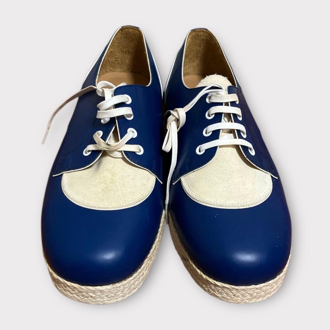 エイチ.カツカワ ドレスシューズ レザー スエード コンビ ビブラムソール