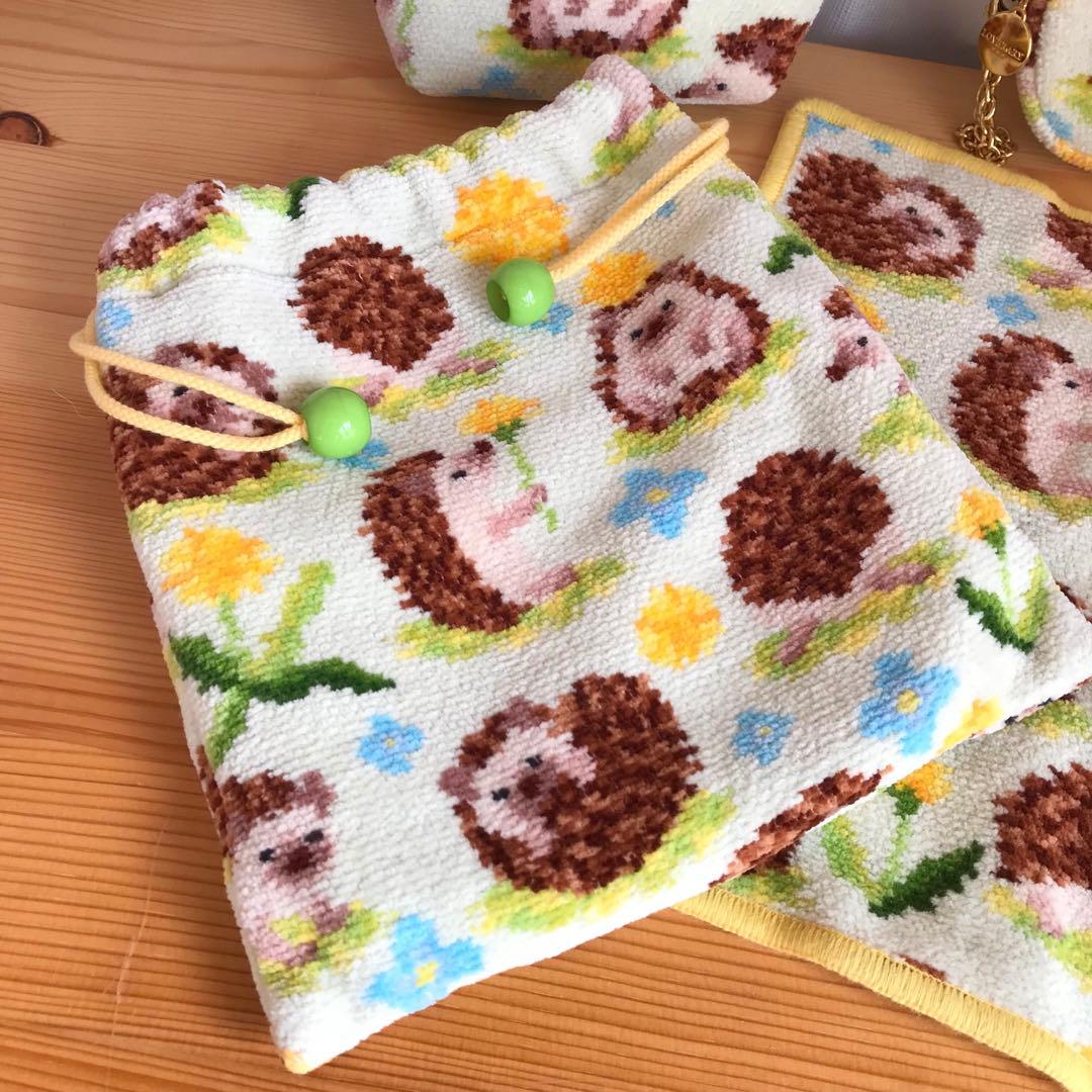 FEILER ラブラリー チクチクハリネズミ 4点set ハンカチ·ポーチ巾着