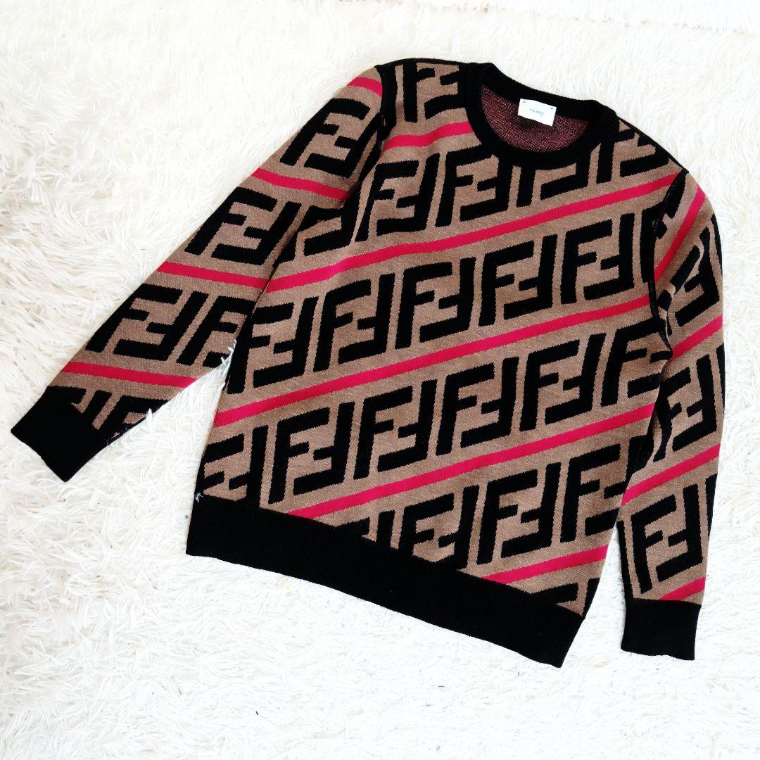 FENDI フェンディ キッズ レディース ロゴ ニット セーター