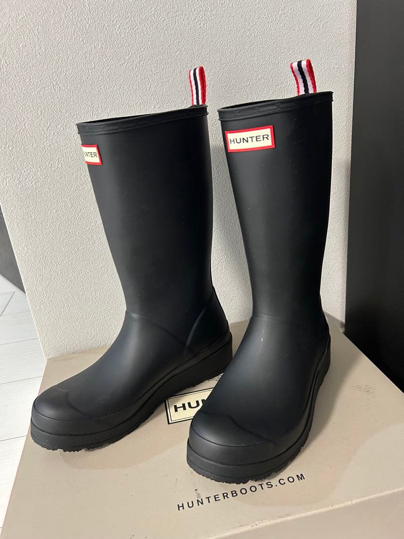 HUNTER オリジナルぺレイブーツ　トール5BLK