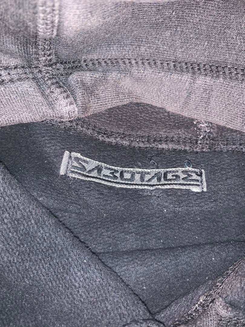 90s 超レア Sabotage shotgun hoodie