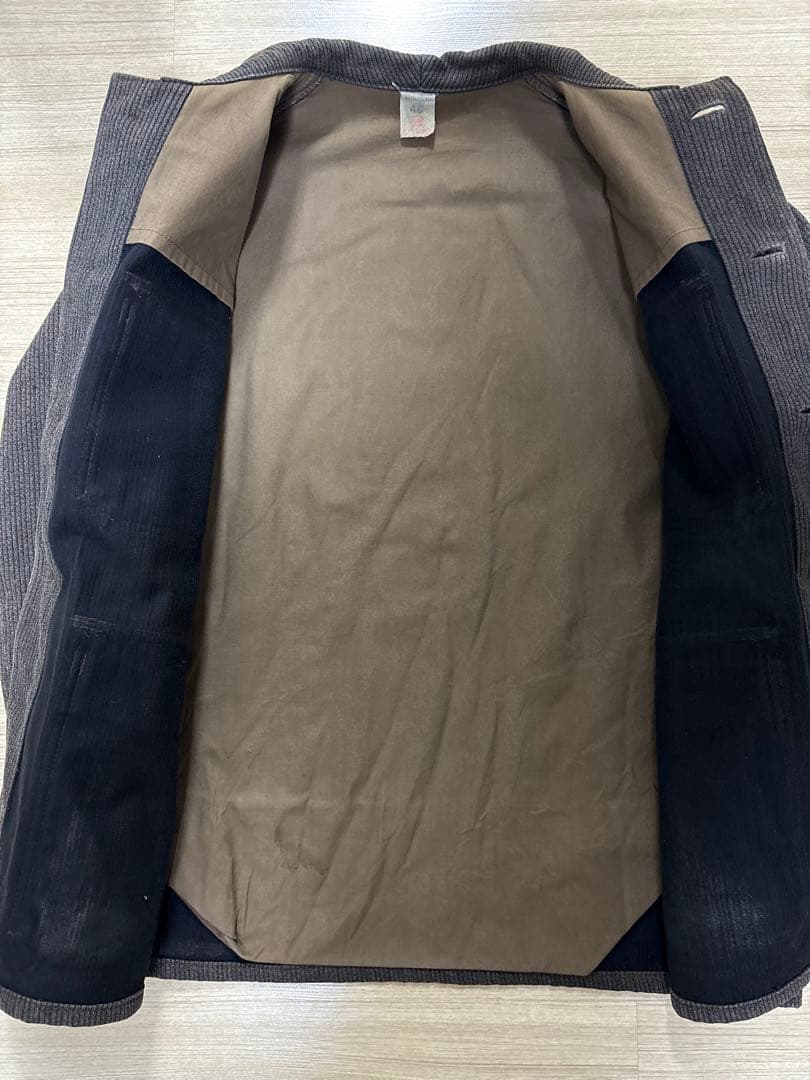 美品 50〜60s pique hunting ジャケット　黒ステッチ　ブラウン