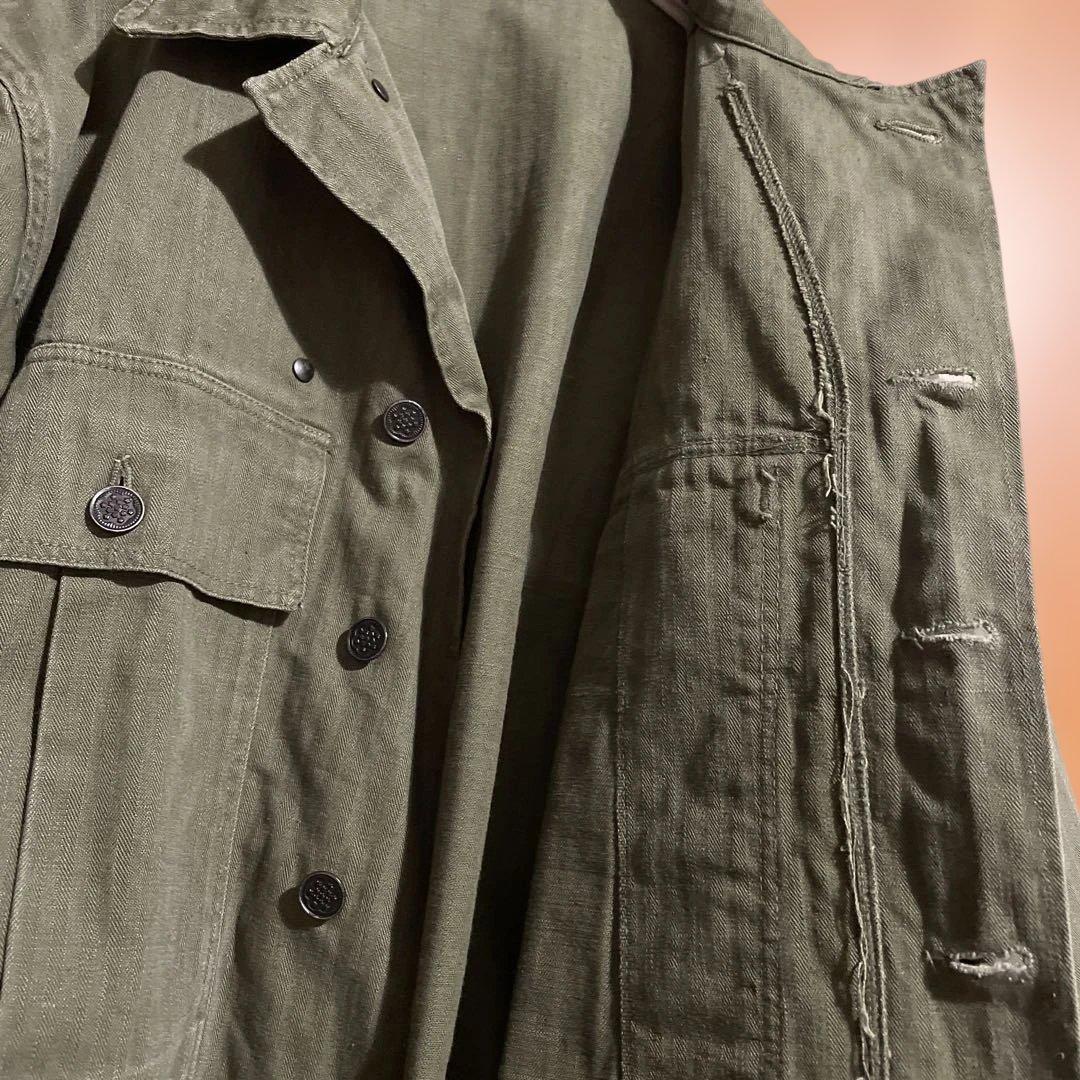 ジャケット・アウター 40s US ARMY M-43 32R HBT JKT 13STAR