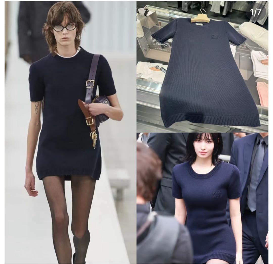 TWICEモモ着用　miumiu ワンピース