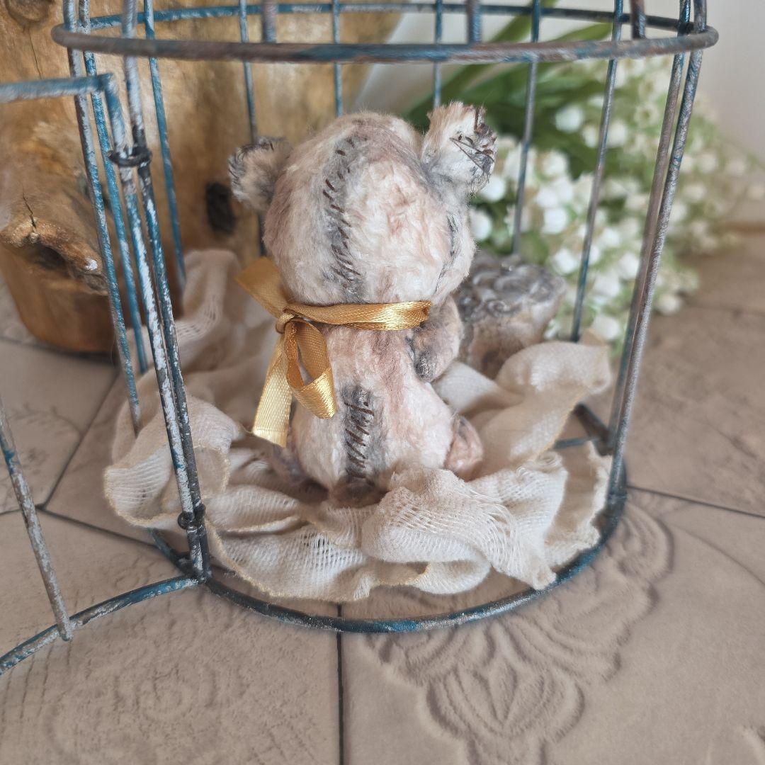 作家様　アーティストベア　退廃的　ダーク　ブロカント　テディベア　手のりサイズ