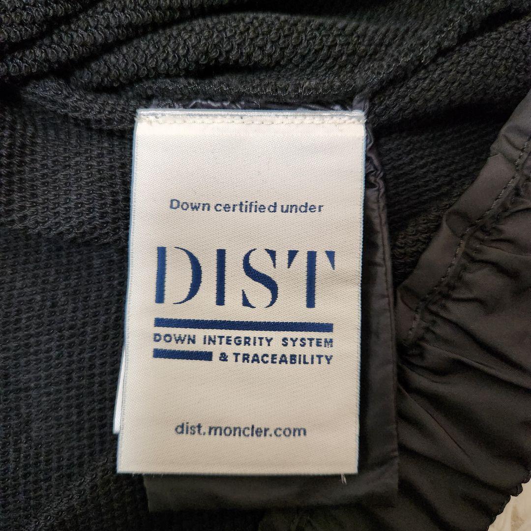 【良品】MONCLER ワッペンロゴ ベルト ナイロン切り替え フード 黒 XS