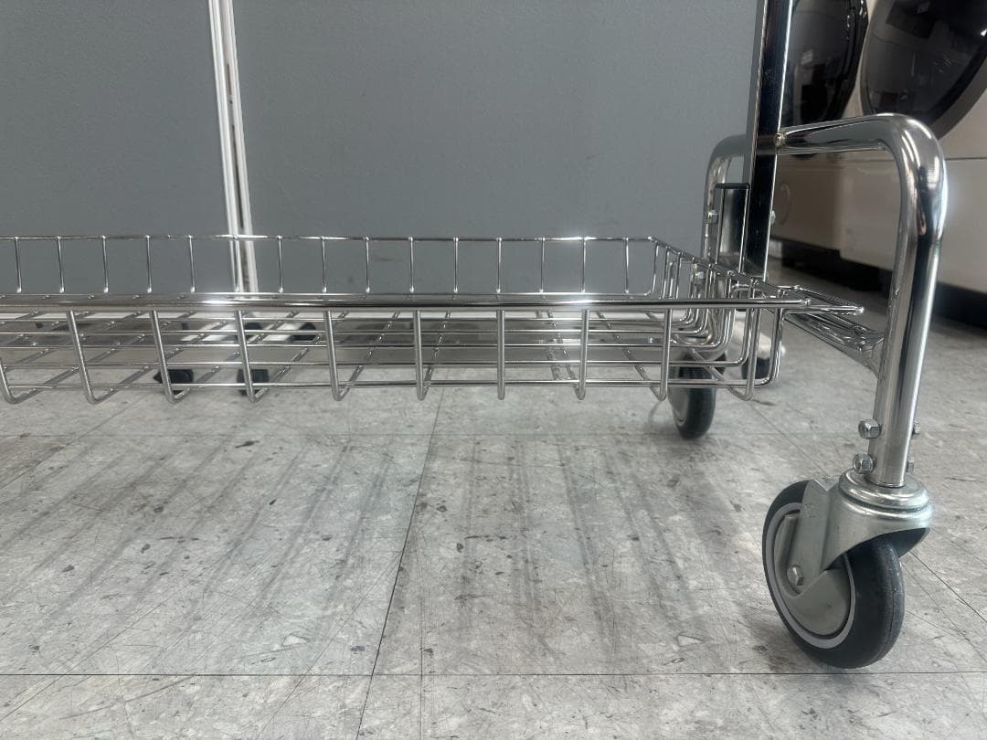 PFS 48\" GARMENT RACK　ハンガーラック　シェルフ付き　シルバー