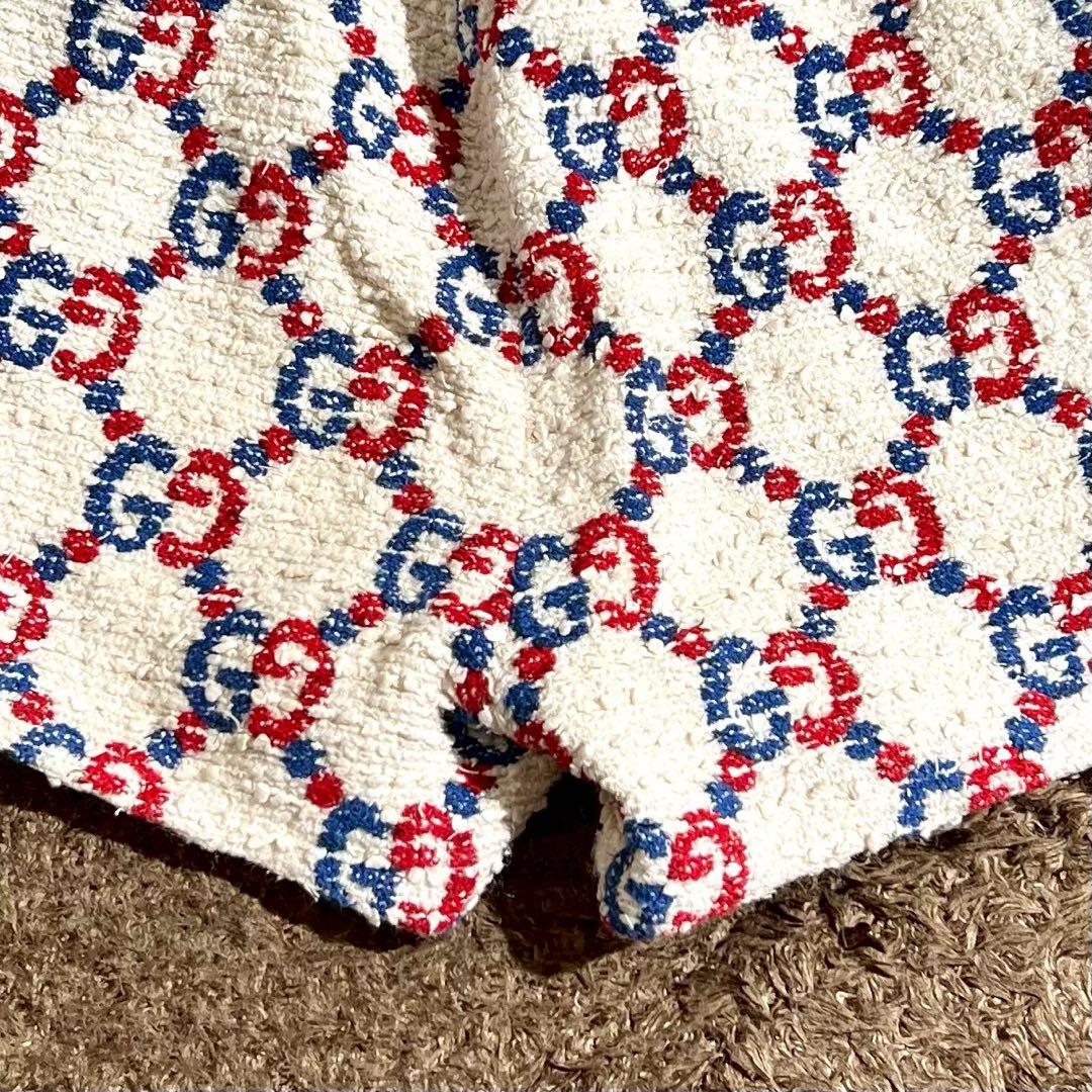 極美品 GUCCI シルヴィGG柄ショートパンツ 現行 42 キュロット19AW