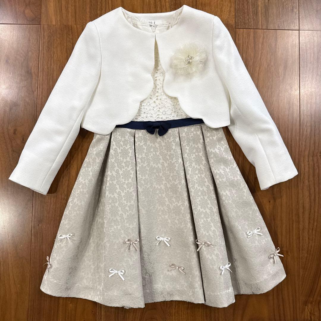 a.v.v フォーマル ワンピース ジャケット ブローチ 靴下 5点セット