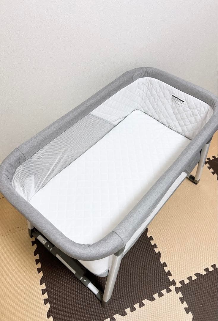 ヤトミ　YATOMI リビングベッド 2in1 折り畳みベビーベッド