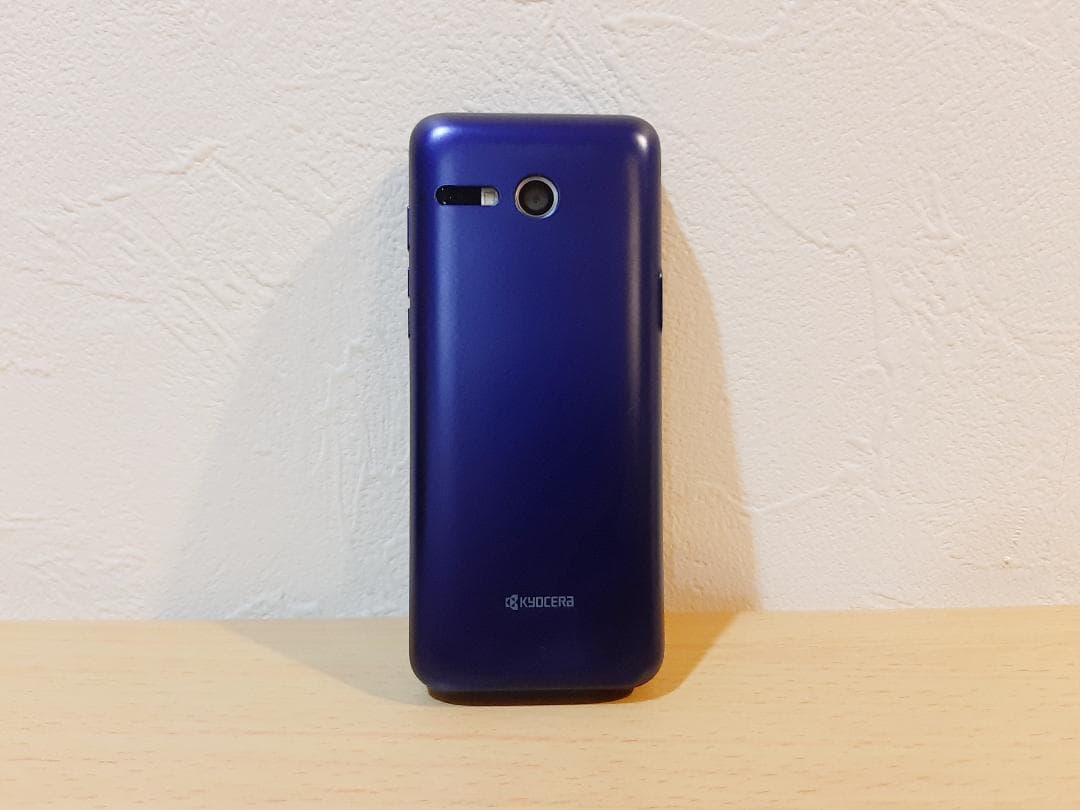 au かんたんケータイ KYF41 ロイヤルブルー 【SIMフリ−解除済】