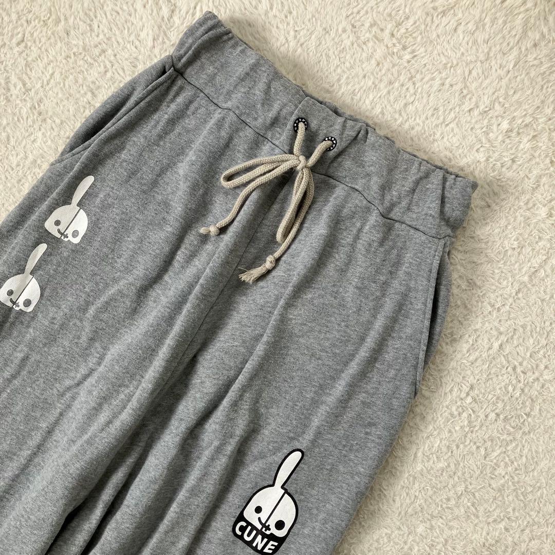 完売品 CUNE 23ss ウサギがいる DDDC裏毛サルエルパンツ