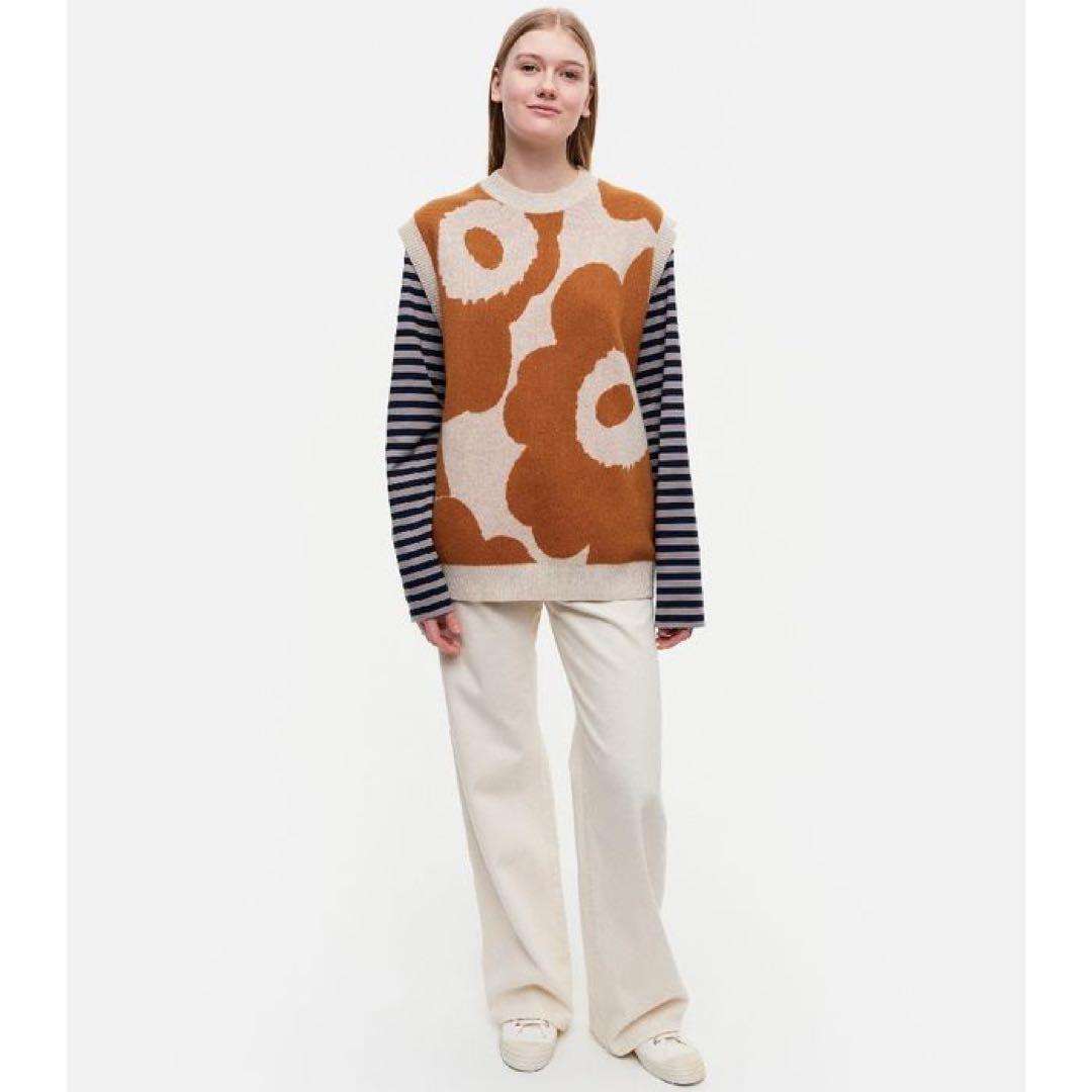 2023AW marimekko Ruode Unikko ニットベスト XS