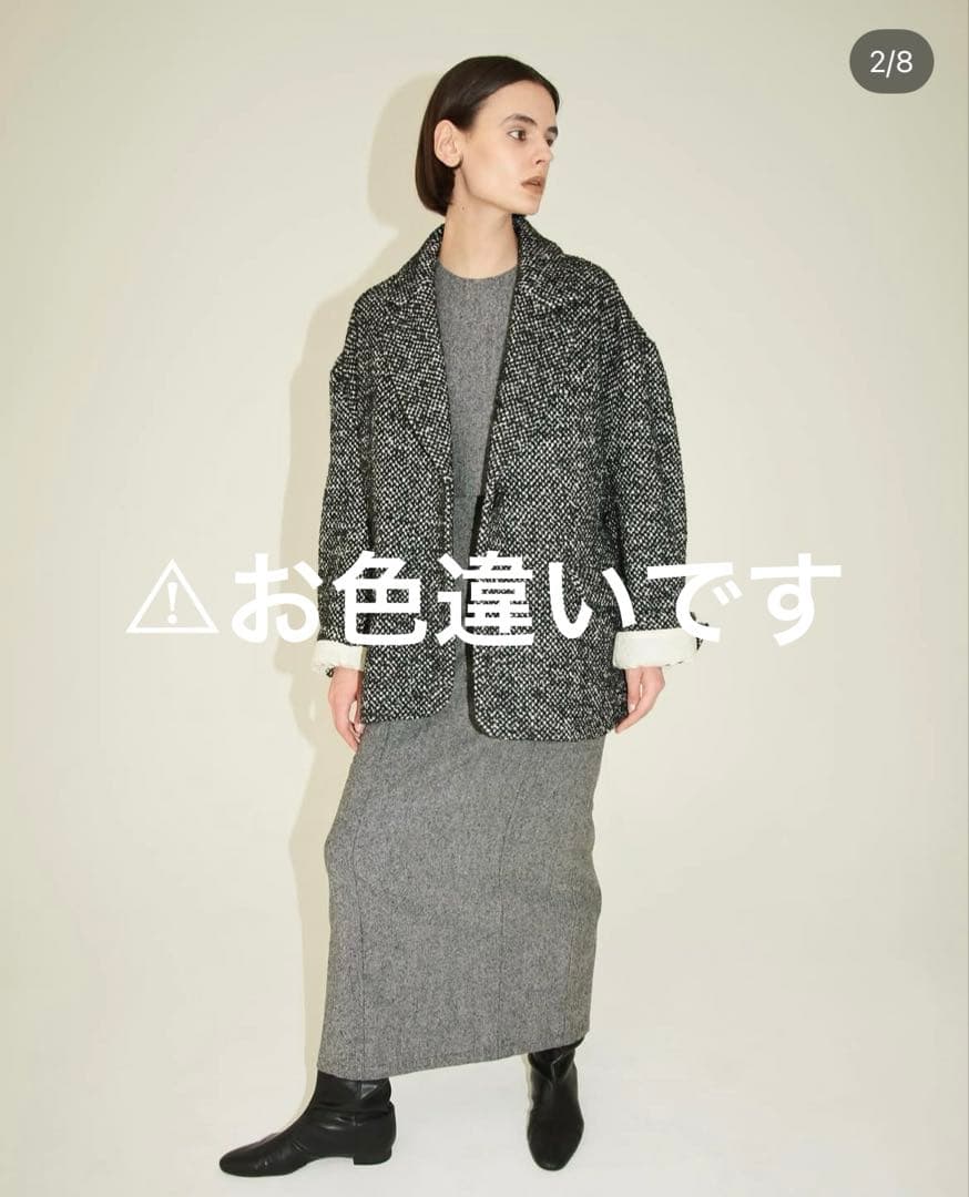 CLANE suzu MIX COLOR OVER COAT ベージュ 1